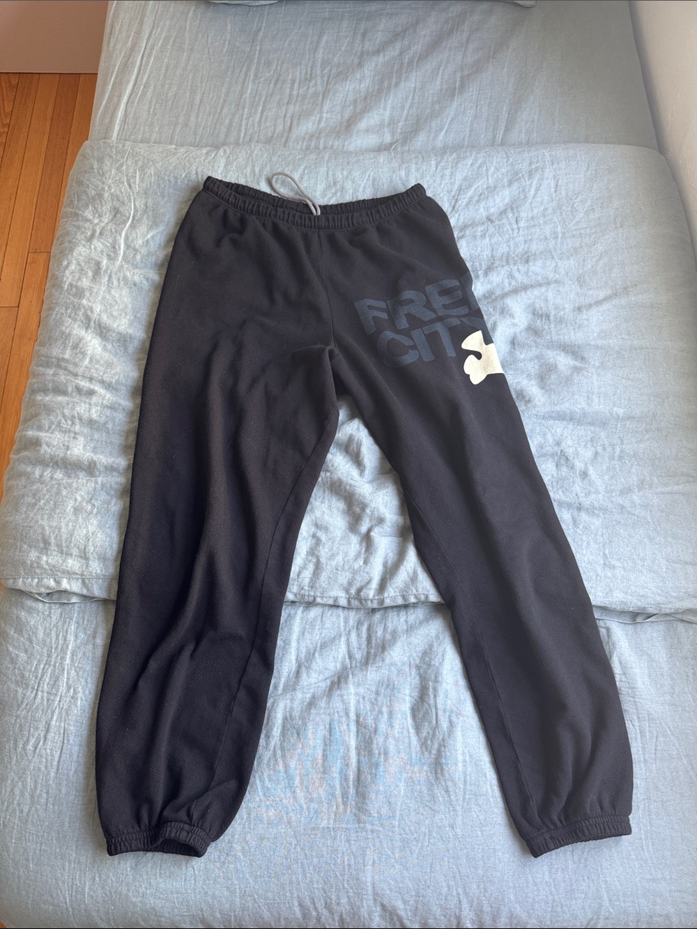 Black Free city terry sweat pants medium